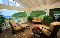 balcony view marigot bay villa2