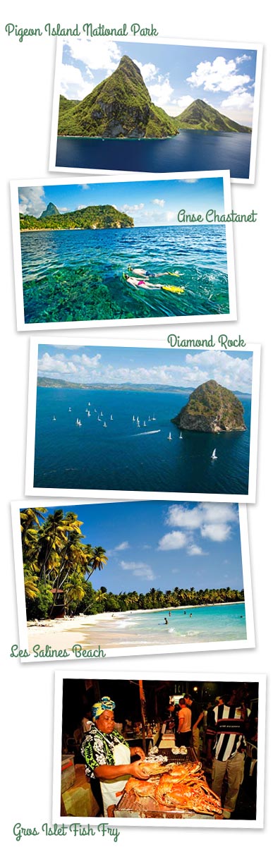 St. Lucia and Martinique Caribbean Sailing Charters Itinerary