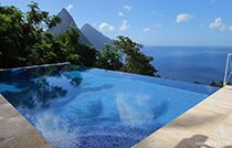 private villa view of pitons mountains2